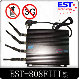 China CDMA Cell Phone Signal Jammer EST-808F3 , 850 - 894MHz With 4 Antenna supplier