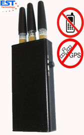 China EST-808KC GPS Signal Jammer + Mobile Phone Blocker With 3 Antenna , Black supplier