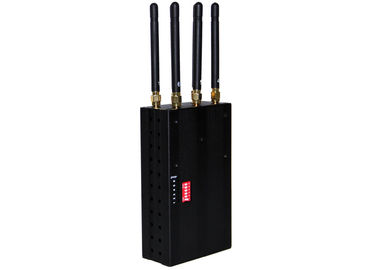 China 10 Meters Range Portable Cell Phone Jammer 30dbm With DCS / PHS , 6 Antenna supplier
