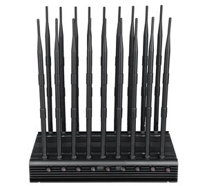 China EST-502F18 Cell Phone Blocker 18 Bands WIFI GPS VHF UHF 315 433 868 Signal Jammer supplier