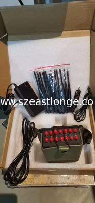China GSM 3G 4G 5G WIFI LoJack GPS Signal Jammer 18 Channels Handheld For Security Use supplier