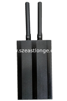 China 2 Bands Portable Mobile Phone Signal Jammer Remote Control Handheld supplier