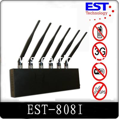 EST-808I WIFI + GPS + mobiele telefoon signaal stoorzender/blocker exporteurs 