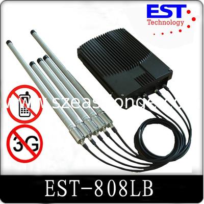China EST-808 LB cel telefoon signaal stoorzender met hoog vermogen vennootschap