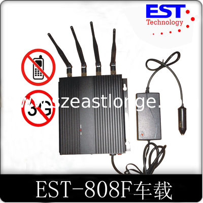 China EST-808F1 carro usar jammer/bloqueador de sinal de celular exportador 