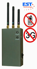 CDMA / GSM Portable Cell Phone Jammer Blocker EST-808HC With 3 Antenna