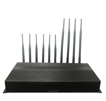 China 3G 4G 5G 10 Bands Cell Phone And Wifi Jammer Stationary Omnidirectional Antennas supplier