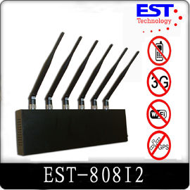 China Black Cell Phone Scrambler Device For Wifi / Bluetooth / Wireless Vedio supplier