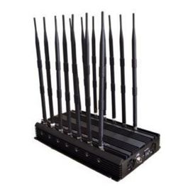 China 14 antenna high power adjustable Cell Phone Signal Jammer full coverage for all the signals supplier