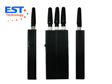 China MINI GSM / 3G Handheld Cell Phone Jammer Blocker EST-808HB With 3 Antenna supplier