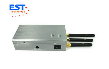 China 3G / 2G Handheld Cell Phone Signal Jammer Blocker EST-808HC with 3 Antenna supplier