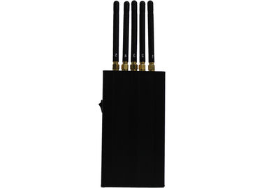 China 4W 5 Antenna Portable Cell Phone Jammer WIFI / GSM / 3G With Dip Switches supplier