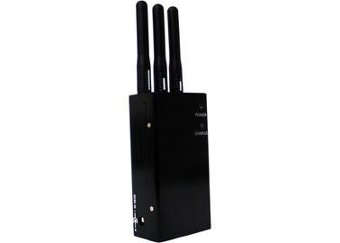 China 3 Antenna 2.4W Portable Cell Phone Jammer GPS / WIFI / 2G / 3G With Car Charge supplier