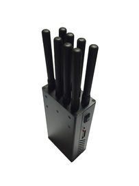 China GPS Signal Portable Cell Phone Jammer 8 Antenna 2G/3G/4G/Wifi With Battery Inside supplier