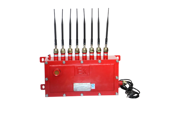 China 8 Antennas Mobile Cell Phone Signal Jammer Outdoor Use Stationary Explosion Proof supplier
