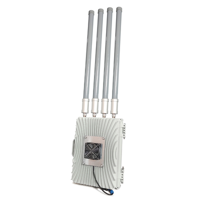 Fixed Wall Mounting High Power 4 Omni Directional Antennas Drone UAV Jammer for Military use