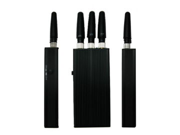 CDMA / GSM Portable Cell Phone Jammer / Blocker 25dBm With 3 Antenna