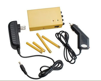 3.2 W Portable Cell Phone Jammer , 3G / GPS 4 Antenna Jammer Shield