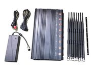1-40m Adjustable 24/7 Continuously Working 8 Bands Cell Phone 2G 3G 4G WIFI GPS Signal Jammer