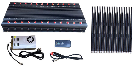 Cell Phone 24 Antennas 44W VHF UHF 5G Signal Jammer