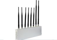 VHF / UHF GPS Signal Jammer 2G 3G Wifi 34dBm With 8 Antennas