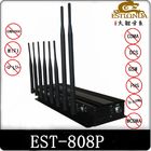 15W 4G WIFI Cell Phone Signal Jammer / Blocker Black For Auditoriums