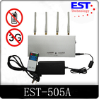 4 Antennas Cell Phone Signal Jammer Remote Control For CDMA GSM DCS PHS 3G