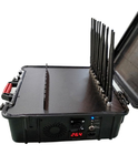 10 Bands Portable Mobile Signal Jammer 40 Meters Radius Adjustable Channels