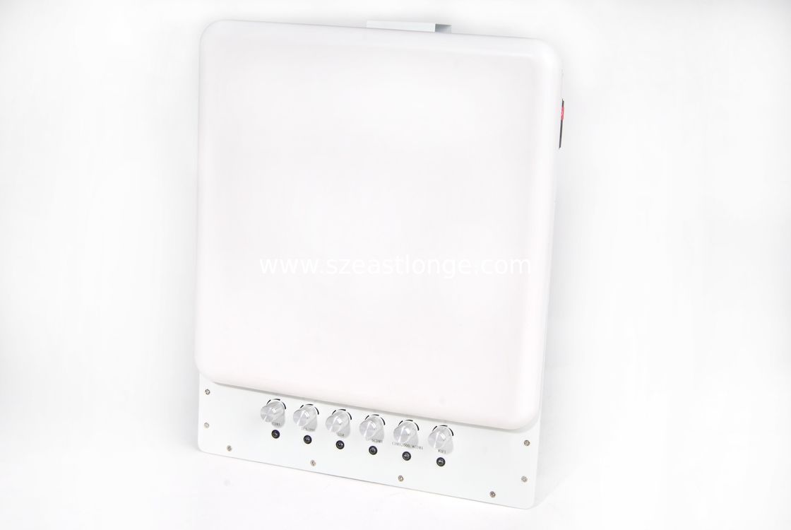 12W White Plastic Cell Phone Blocking Device Jamming Distance 130M