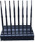 1-40m Adjustable 24/7 Continuously Working 8 Bands Cell Phone 2G 3G 4G WIFI GPS Signal Jammer supplier