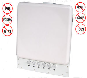 12W White Plastic Cell Phone Blocking Device Jamming Distance 1-30M