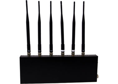 12W 6 Band WIFI 3G GPS Signal Jammer / Blocker EST-808I For Custom , 33dBm