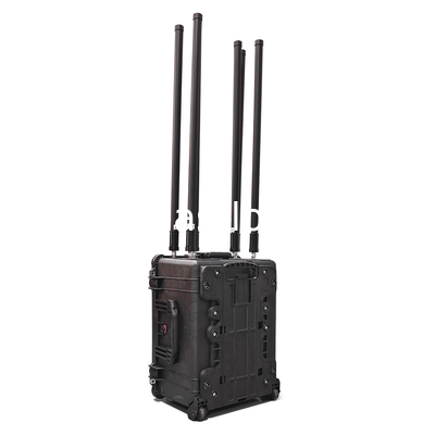 1200 Meters Jamming 6 Bands Portable Super High Power Anti Drone UAV Blocking System