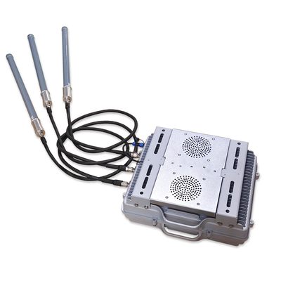 1500m 3 Bands High Power Anti Drone UAV Jammer with Omni Directional Antennas