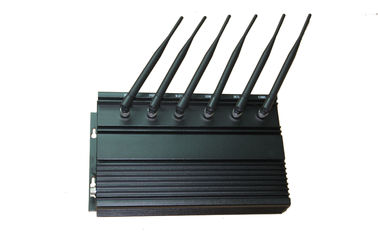 WIFI 3G 2G 6 Antennas Cell Phone Signal Jammer with Cooling Fans