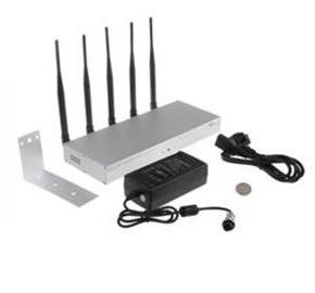 2G / 3G Desktop Cell Phone Signal Jammer 5 Antenna For Conference Room