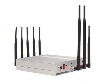 9 Band 16W Cellphone Remote Control Jammer / Blocker 34dBm , 8 Antenna