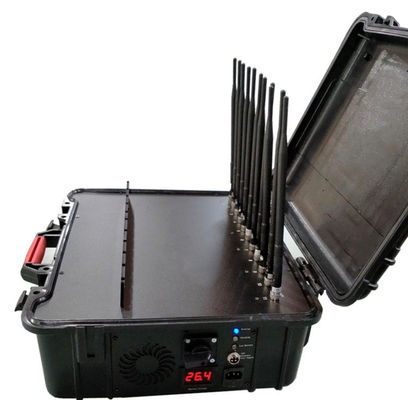 Custom 11-Band 2G 3G 4G / WiFi / GPS / Walkie Talkie Signal Jammer Portable 60W High Power