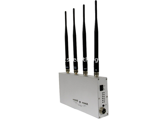 4 Antennas Cell Phone Signal Jammer Remote Control For CDMA GSM DCS PHS 3G