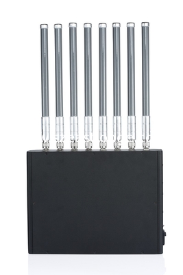 8 Bands 3G 4G Signal Jammer Stationary Indoor High Power 3G 4G Jammer