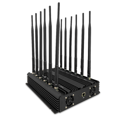 150W 3dBi Gain Stationary 4G WIFI Mobile Phone Signal Jammer 12 Bands 380* 220* 85 mm
