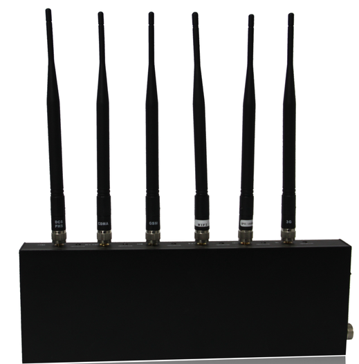 Black Cell Phone Scrambler Device For Wifi / Bluetooth / Wireless Vedio